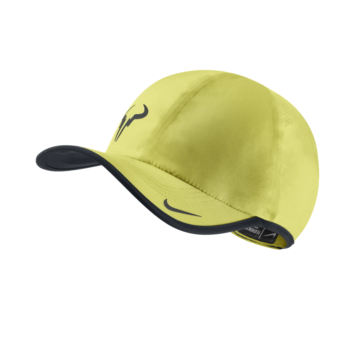 Nike Rafa Bull Logo 2.0 hat in Venom Green w/Black & Dark Base Grey [613966-303] from the Summer 2014 tennis collection